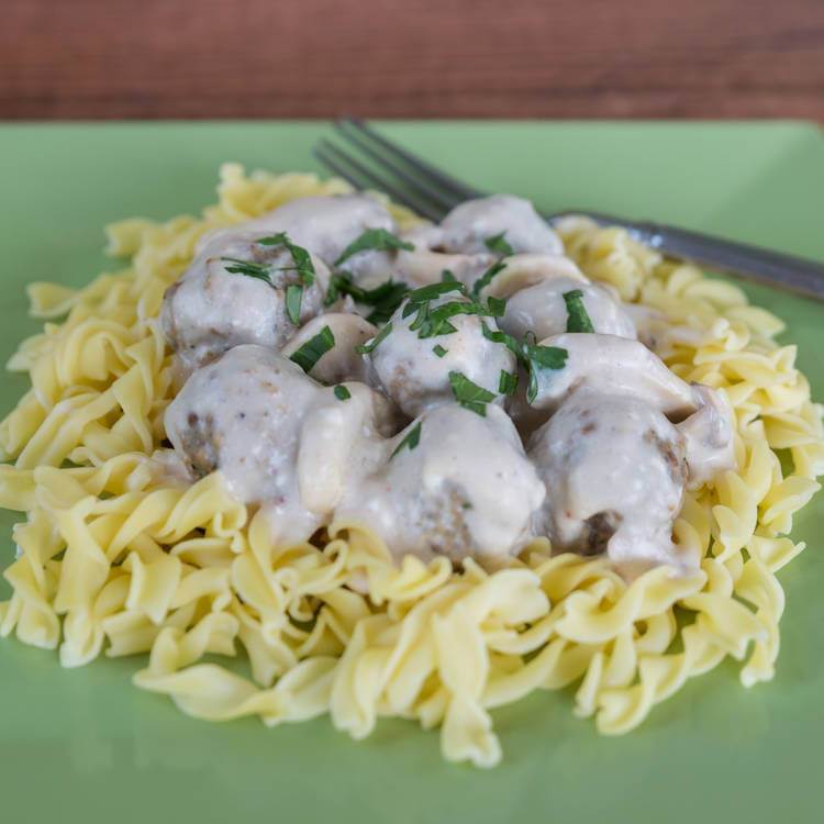 Swedish Meatballs with Egg Noodles* - HomeCooked